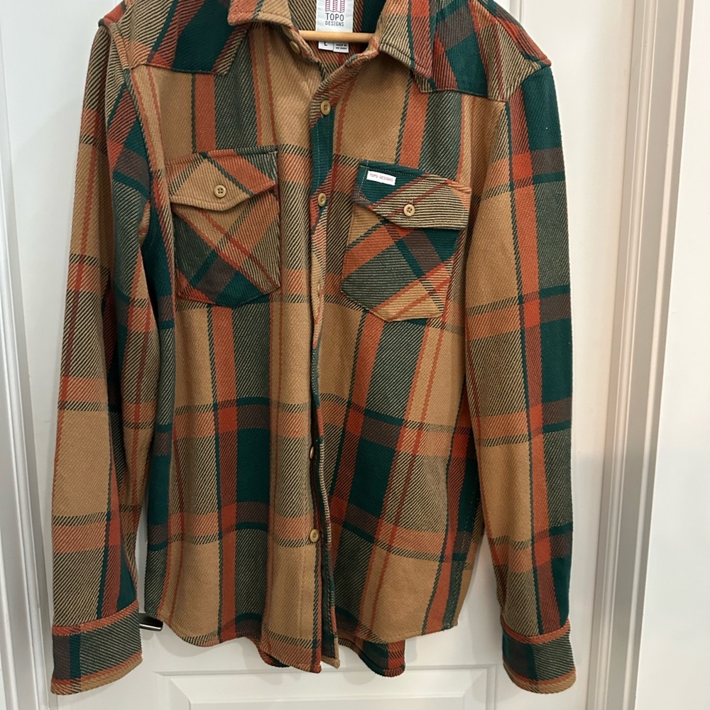 Danner - Topo Designs Plaid Shirt in Green and Brown
